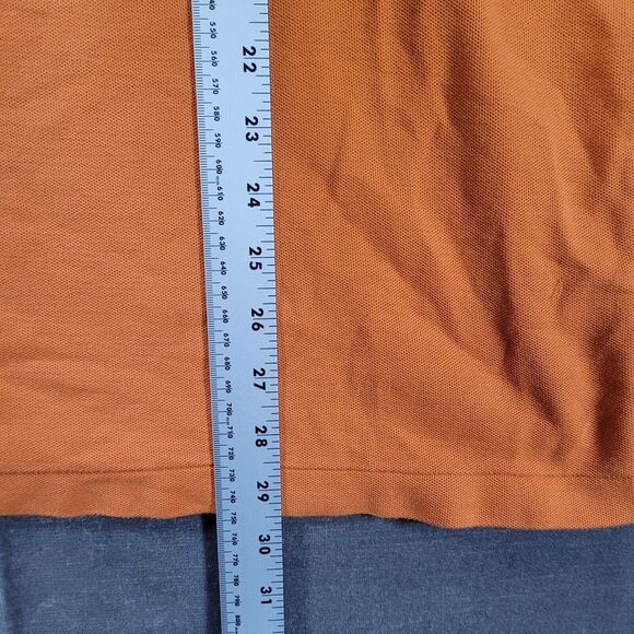 Patagonia Organic Cotton Short Sleeve Polo‎ Shirt Orange Mens Size XL - Picture 7 of 9